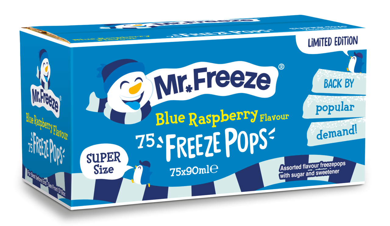 Mr Freeze-75x90ml Blue Raspberry