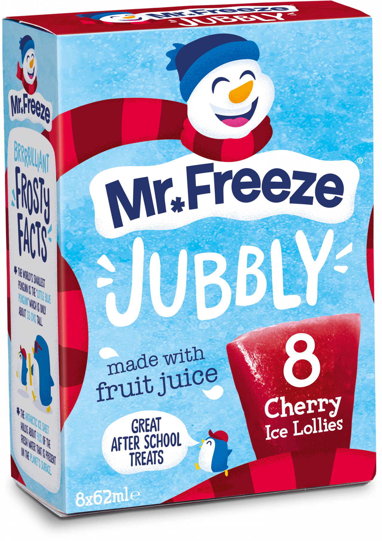 Mr Freeze Jubbly 8x62ml CHERRY