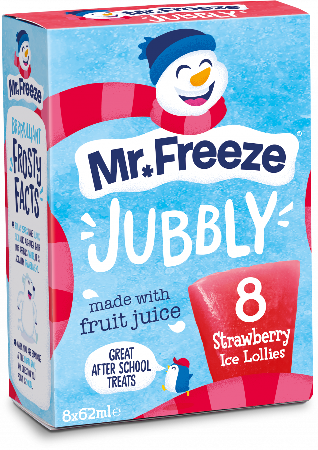 Mr Freeze Jubbly 8x62ml STRAWBERRY